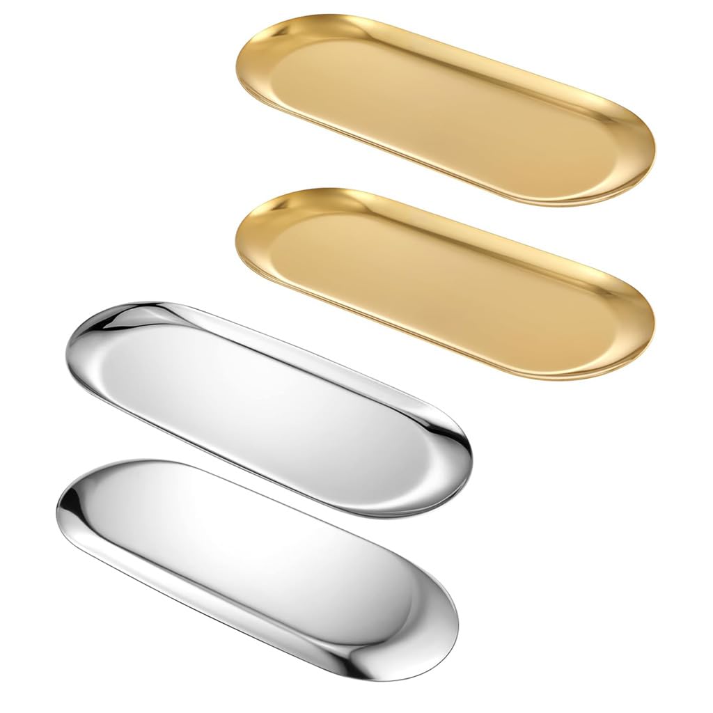 HASTHIP® 2Pcs Enlarged Golden Trays HASTHIP® 2Pcs Enlarged Golden Trays